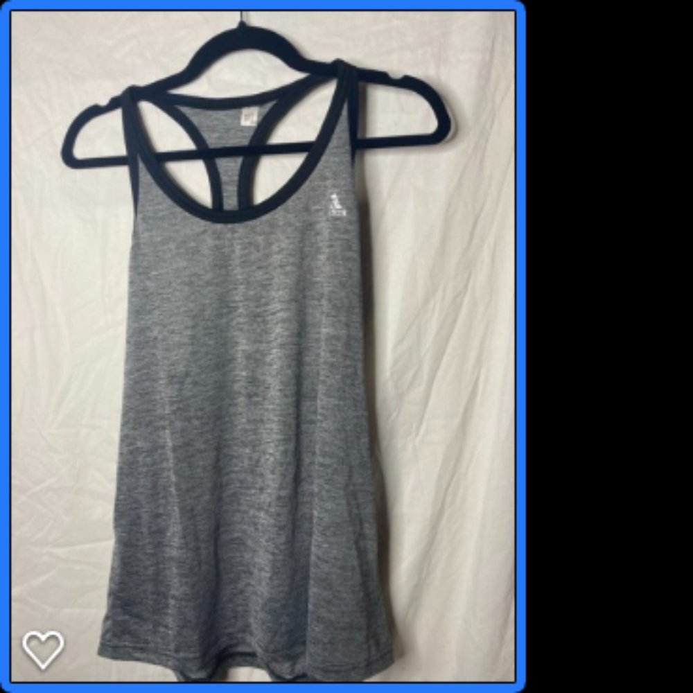 Adidas Racerback Grey Running Tank Size Large